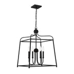 Crystorama 2244-BF Black Forged Libby Langdon For Crystorama Sylvan 4 Light Black Forged Chandelier Image 3