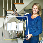 Crystorama 2244-PN Polished Nickel Libby Langdon For Crystorama Sylvan 4 Light Polished Nickel Chandelier Image 3