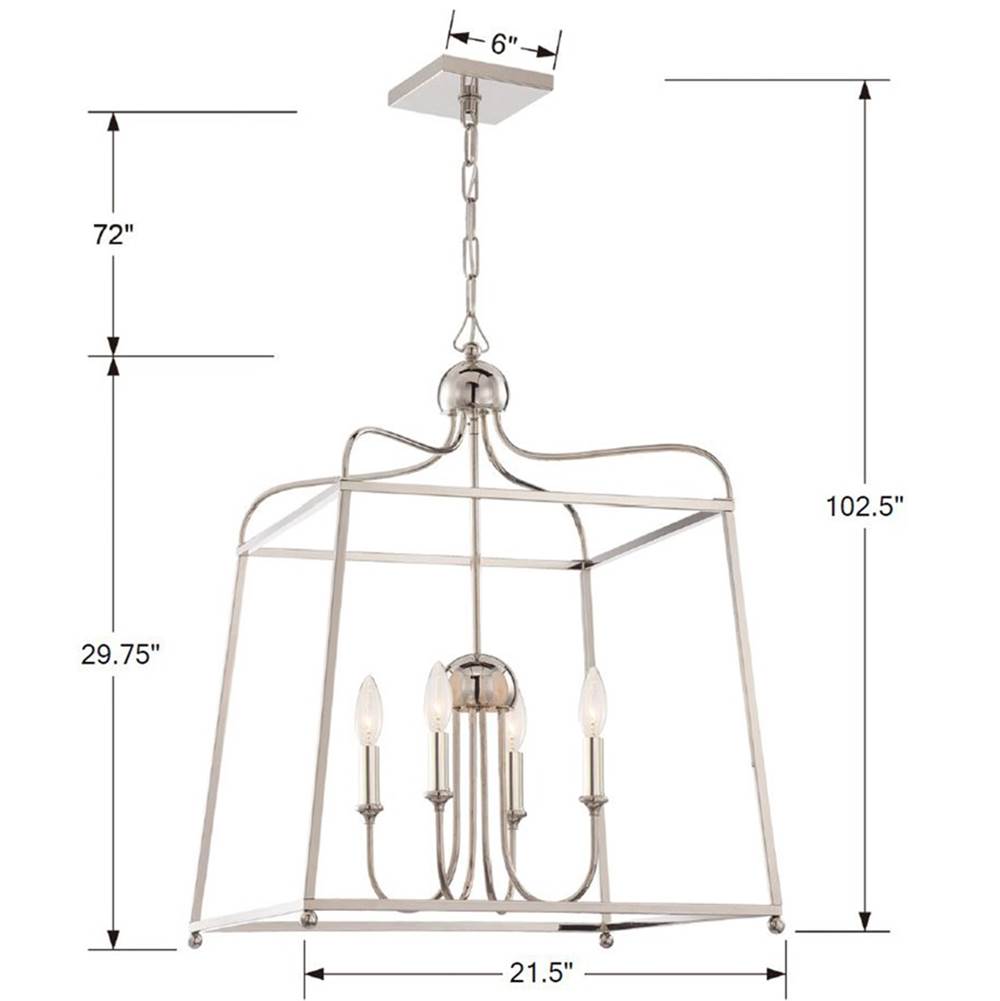 Crystorama Sylvan Libby Langdon For Crystorama Sylvan 4 Light Black Forged Chandelier