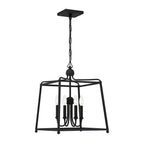 Crystorama 2245-BF Black Forged Libby Langdon For Crystorama Sylvan 4 Light Black Forged Chandelier Image 3