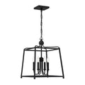 Crystorama 2245-BF_NOSHADE Black Forged Libby Langdon For Crystorama Sylvan 4 Light Black Forged Chandelier Image 1