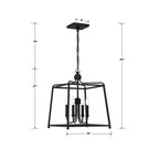 Crystorama Sylvan Libby Langdon For Crystorama Sylvan 4 Light Black Forged Chandelier