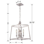 Crystorama Sylvan Libby Langdon For Crystorama Sylvan 4 Light Black Forged Chandelier