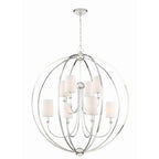 Crystorama 2246-PN Polished Nickel Libby Langdon For Crystorama Sylvan 8 Light Polished Nickel Chandelier Image 1