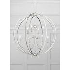 Crystorama 2246-PN Polished Nickel Libby Langdon For Crystorama Sylvan 8 Light Polished Nickel Chandelier Image 3