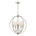 Crystorama 2247-PN Polished Nickel Libby Langdon For Crystorama Sylvan 5 Light Polished Nickel Chandelier Image 1