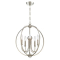 Crystorama 2247-PN_NOSHADE Polished Nickel Libby Langdon For Crystorama Sylvan 5 Light Polished Nickel Chandelier Image 1