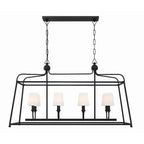 Crystorama 2249-BF Black Forged Libby Langdon For Crystorama Sylvan 8 Light Black Forged Chandelier Image 2