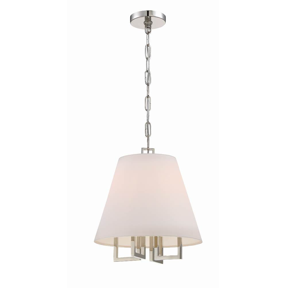 Crystorama 2254-PN Polished Nickel Libby Langdon For Crystorama Westwood 4 Light Polished Nickel Mini Chandelier Image 1
