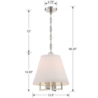 Crystorama 2254-PN Polished Nickel Libby Langdon For Crystorama Westwood 4 Light Polished Nickel Mini Chandelier Image 2