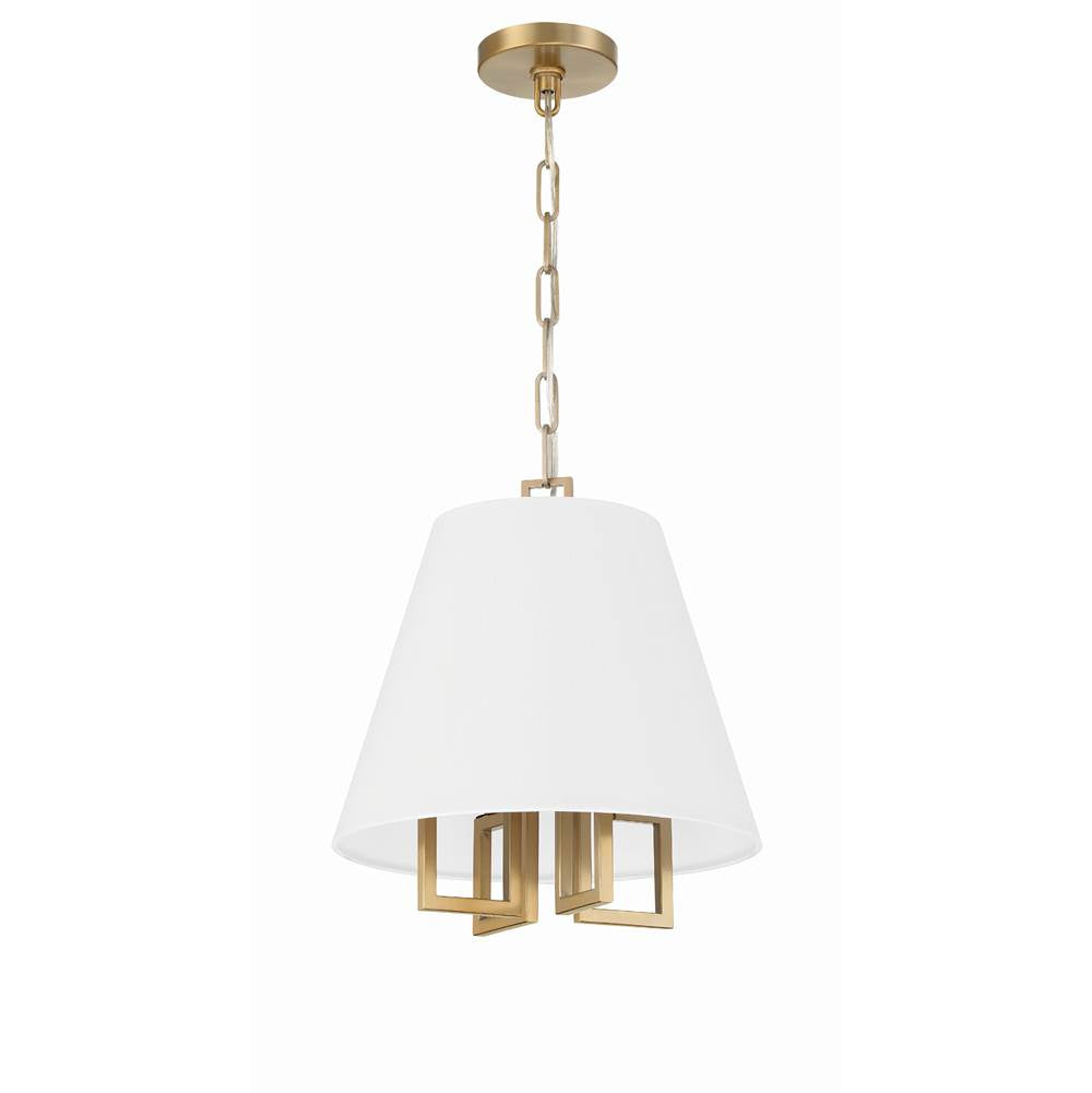 Crystorama 2254-VG Vibrant Gold Libby Langdon For Crystorama Westwood 4 Light Vibrant Gold Mini Chandelier Image 6