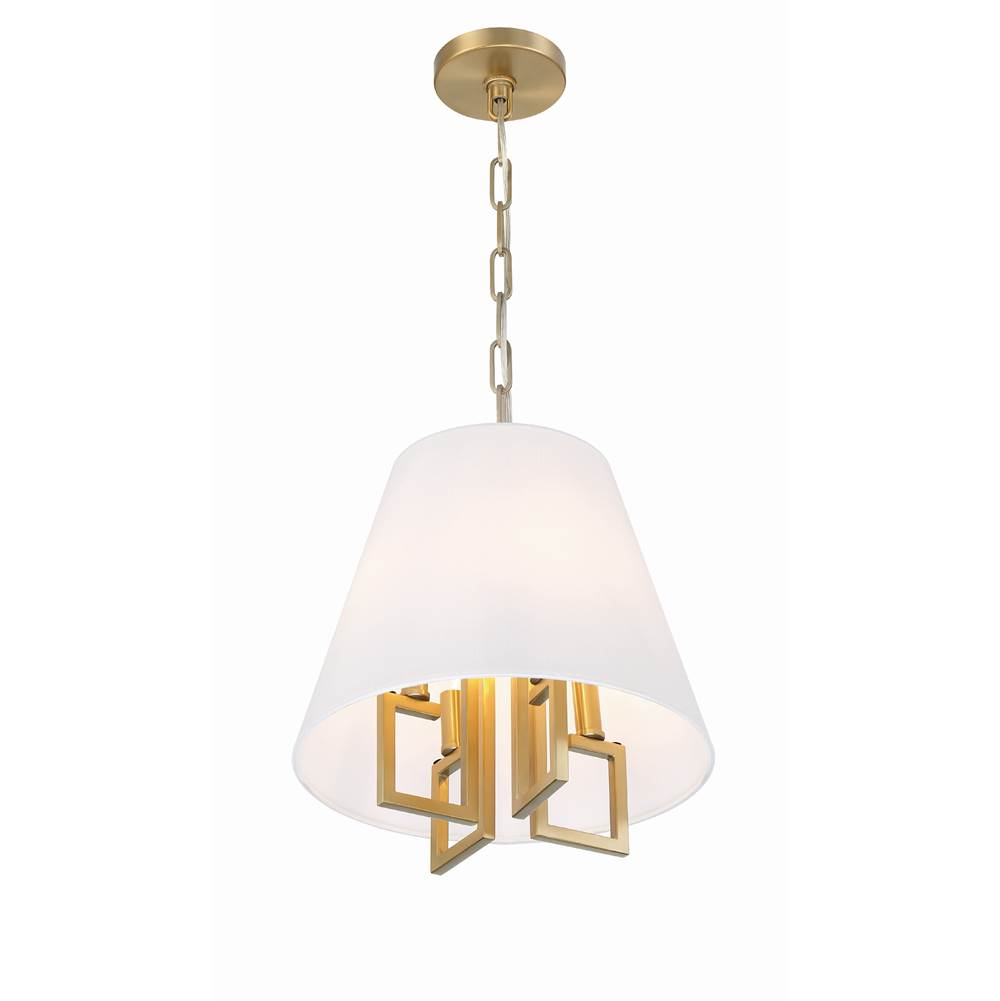 Crystorama 2254-VG Vibrant Gold Libby Langdon For Crystorama Westwood 4 Light Vibrant Gold Mini Chandelier Image 5