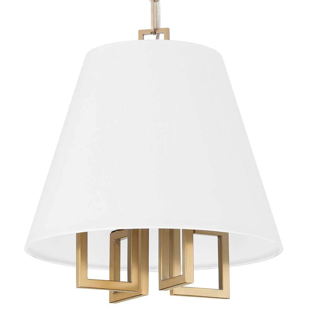 Crystorama 2254-VG Vibrant Gold Libby Langdon For Crystorama Westwood 4 Light Vibrant Gold Mini Chandelier Image 4