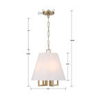 Crystorama 2254-VG Vibrant Gold Libby Langdon For Crystorama Westwood 4 Light Vibrant Gold Mini Chandelier Image 2