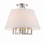 Crystorama 2255-PN_CEILING Polished Nickel Libby Langdon For Crystorama Westwood 5 Light Polished Nickel Ceiling Mount Image 1