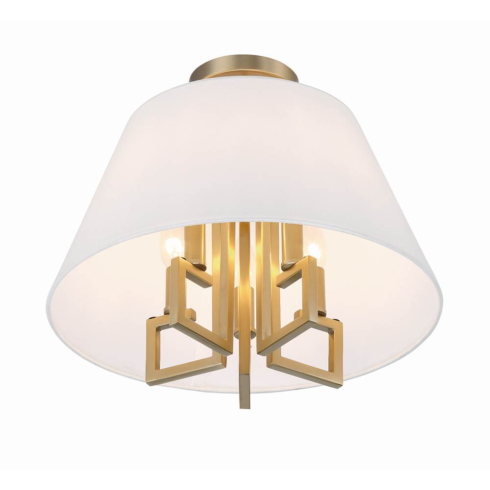 Crystorama Westwood Libby Langdon For Crystorama Westwood 5 Light Polished Nickel Ceiling Mount