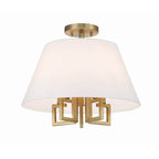 Crystorama 2255-VG_CEILING Vibrant Gold Libby Langdon For Crystorama Westwood 5 Light Vibrant Gold Ceiling Mount Image 3