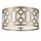 Crystorama 2263-AG Aged Brass Libby Langdon For Crystorama Jennings 3 Light Aged Brass Ceiling Mount Image 5