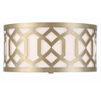 Crystorama 2263-AG Aged Brass Libby Langdon For Crystorama Jennings 3 Light Aged Brass Ceiling Mount Image 4