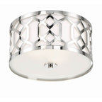 Crystorama Jennings Libby Langdon For Crystorama Jennings 3 Light Aged Brass Ceiling Mount