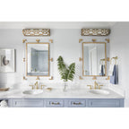 Crystorama 2264-AG-LED Aged Brass Libby Langdon For Crystorama Jennings 1 Light Aged Brass Bathroom Vanity Image 3