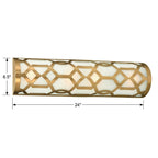 Crystorama 2264-AG-LED Aged Brass Libby Langdon For Crystorama Jennings 1 Light Aged Brass Bathroom Vanity Image 2