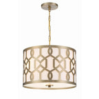 Crystorama 2265-AG Aged Brass Libby Langdon For Crystorama Jennings 3 Light Aged Brass Chandelier Image 1