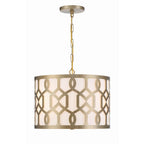 Crystorama Jennings Libby Langdon For Crystorama Jennings 3 Light Aged Brass Chandelier
