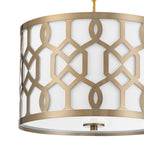 Crystorama 2265-AG Aged Brass Libby Langdon For Crystorama Jennings 3 Light Aged Brass Chandelier Image 4
