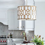 Crystorama 2265-AG Aged Brass Libby Langdon For Crystorama Jennings 3 Light Aged Brass Chandelier Image 3