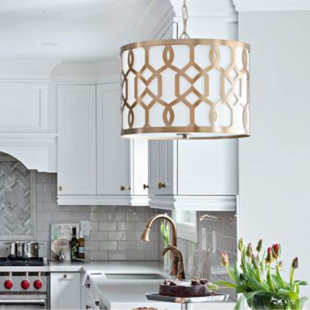 Crystorama 2265-AG Aged Brass Libby Langdon For Crystorama Jennings 3 Light Aged Brass Chandelier Image 3