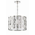 Crystorama 2265-PN Polished Nickel Libby Langdon For Crystorama Jennings 3 Light Polished Nickel Chandelier Image 7