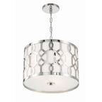 Crystorama 2265-PN Polished Nickel Libby Langdon For Crystorama Jennings 3 Light Polished Nickel Chandelier Image 6