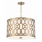 Crystorama 2266-AG Aged Brass Libby Langdon For Crystorama Jennings 5 Light Aged Brass Chandelier Image 1
