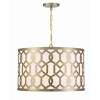 Crystorama Jennings Libby Langdon For Crystorama Jennings 5 Light Aged Brass Chandelier