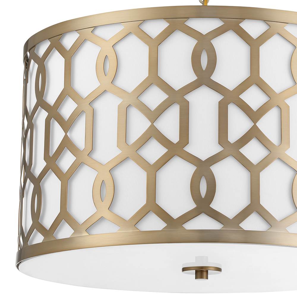 Crystorama 2266-AG Aged Brass Libby Langdon For Crystorama Jennings 5 Light Aged Brass Chandelier Image 6