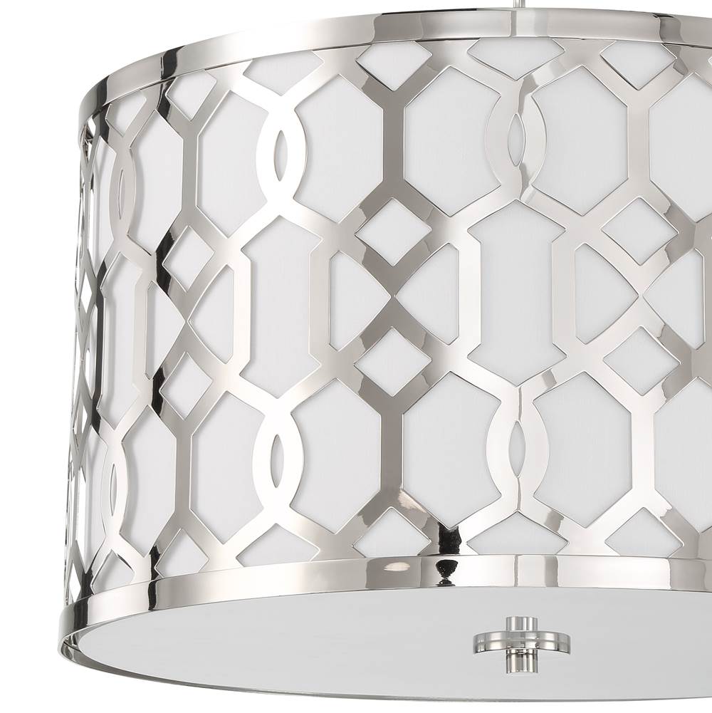 Crystorama 2266-PN Polished Nickel Libby Langdon For Crystorama Jennings 5 Light Polished Nickel Chandelier Image 7