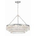 Crystorama 237-CH Polished Chrome Calypso 6 Light Polished Chrome Chandelier Image 1