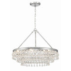 Crystorama 237-CH Polished Chrome Calypso 6 Light Polished Chrome Chandelier Image 1