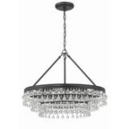 Crystorama Calypso 6 Light Polished Chrome Chandelier