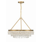 Crystorama 237-VG Vibrant Gold Calypso 6 Light Vibrant Gold Chandelier Image 3