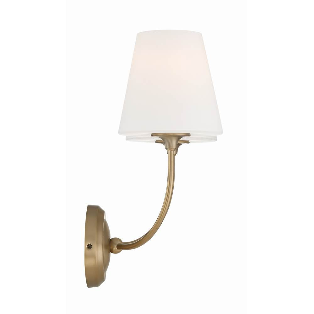 Crystorama 2442-OP-VG Vibrant Gold Libby Langdon For Crystorama Sylvan 2 Light Vibrant Gold Wall Mount Image 5