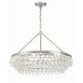 Crystorama 275-CH Polished Chrome Calypso 6 Light Crystal Teardrop Polished Chrome Chandelier Image 1