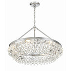 Crystorama 275-CH Polished Chrome Calypso 6 Light Crystal Teardrop Polished Chrome Chandelier Image 9