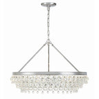 Crystorama 275-CH Polished Chrome Calypso 6 Light Crystal Teardrop Polished Chrome Chandelier Image 8