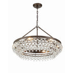 Crystorama 275-VZ Vibrant Bronze Calypso 6 Light Crystal Teardrop Vibrant Bronze Chandelier Image 8