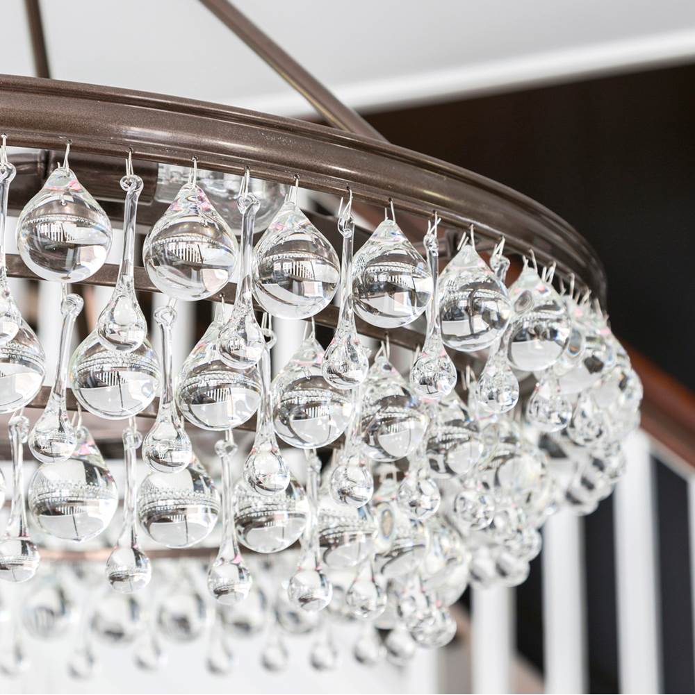 Crystorama 275-VZ Vibrant Bronze Calypso 6 Light Crystal Teardrop Vibrant Bronze Chandelier Image 6