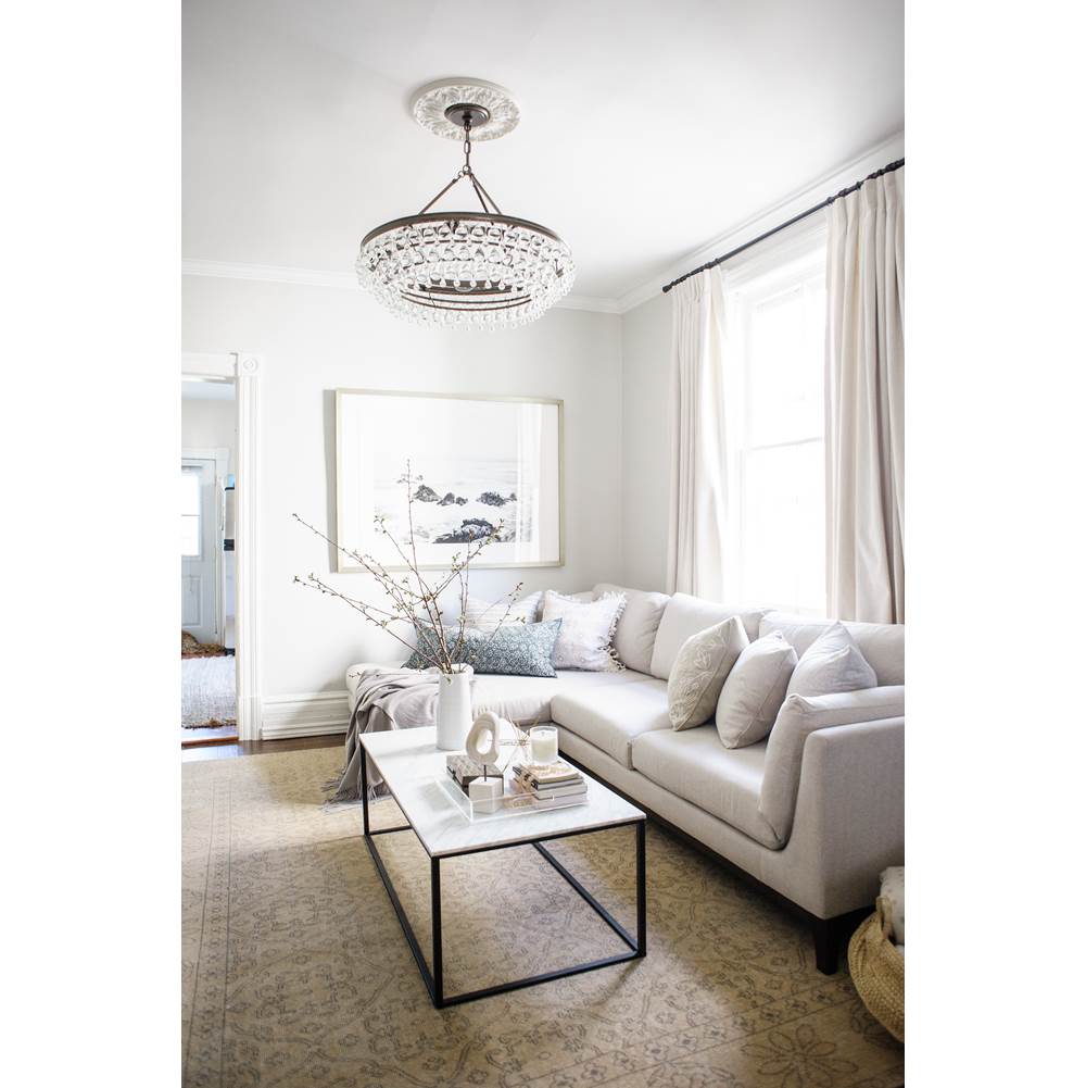Crystorama 275-VZ Vibrant Bronze Calypso 6 Light Crystal Teardrop Vibrant Bronze Chandelier Image 5