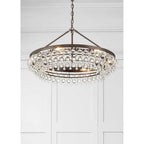 Crystorama 275-VZ Vibrant Bronze Calypso 6 Light Crystal Teardrop Vibrant Bronze Chandelier Image 4