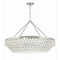 Crystorama 278-CH Polished Chrome Calypso 8 Light Crystal Teardrop Polished Chrome Chandelier Image 1
